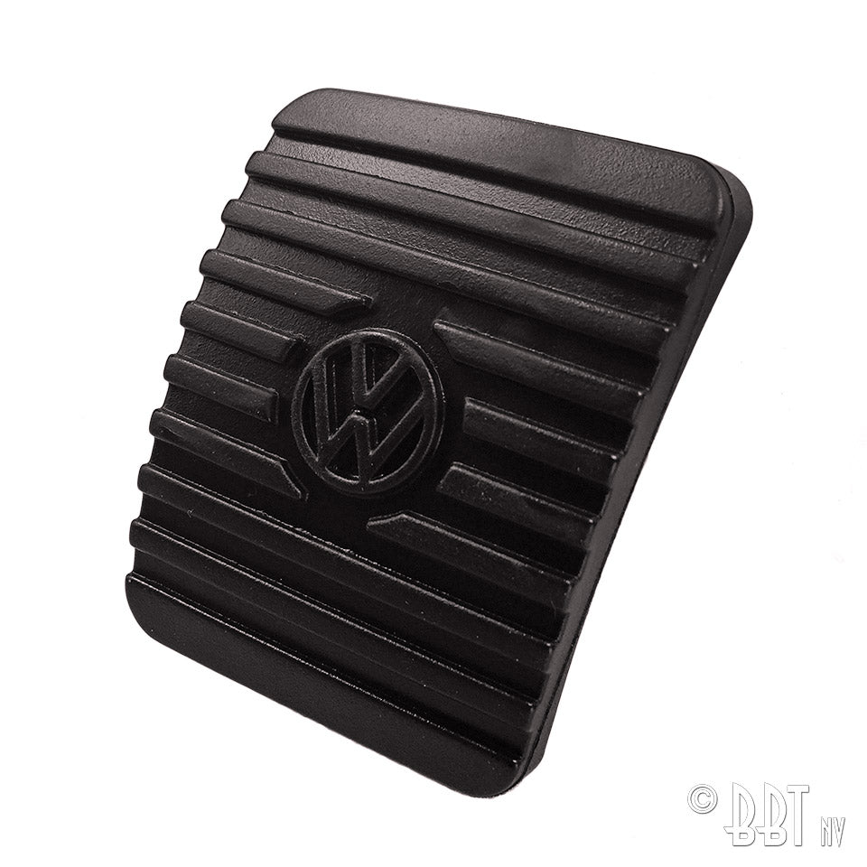 Rem- en koppelingspedaal rubber met logo, Nieuw model - Orgineel voor T1, Kever, KG — VintageDub