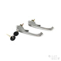 Deurklink met sleutels, chroom, per paar voor T2 — VintageDub