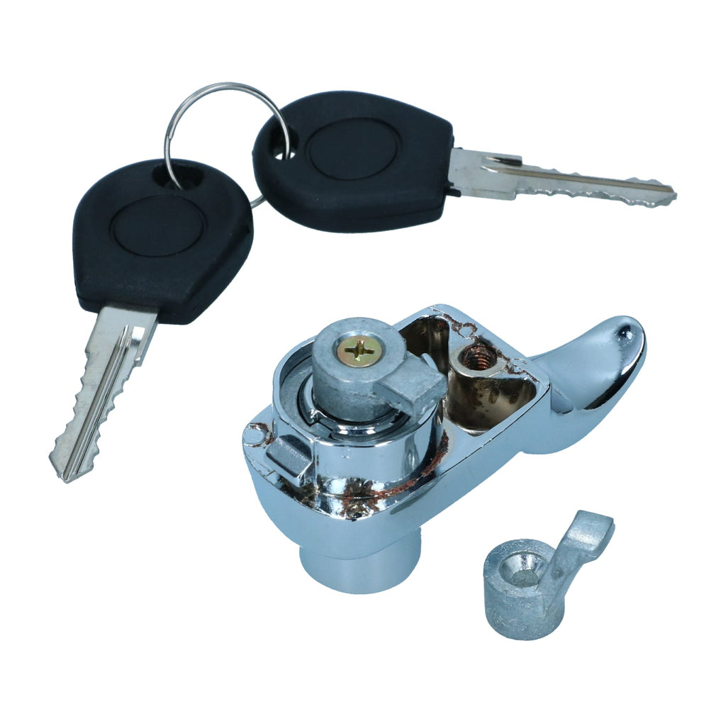 Achter laadklepslot, chroom detail — T1, T2