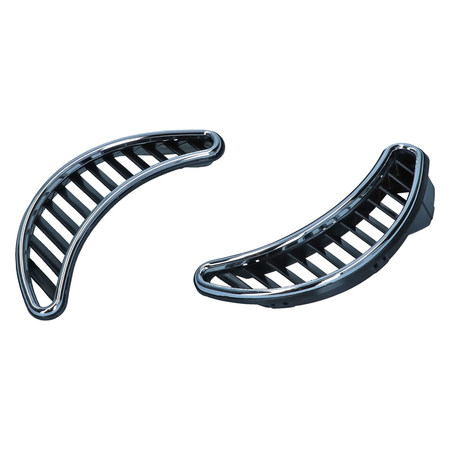 Ventilatieroosters achter zijruit Zwart/RVS verchroomd voor Kever — VintageDub