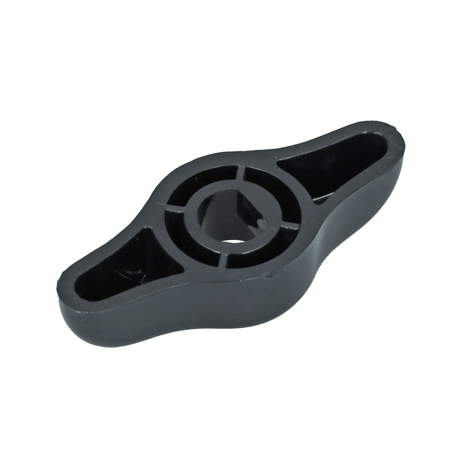 Knop ventilatietunnel verdelerklep - zwart detail — T1