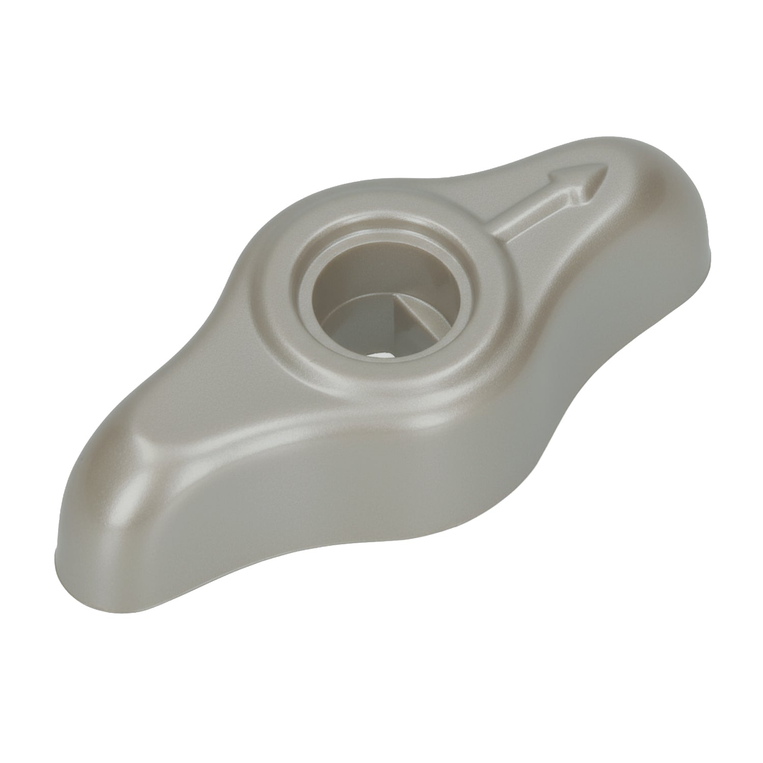 Knop ventilatietunnel verdelerklep - zilverbeige voor T1 — VintageDub