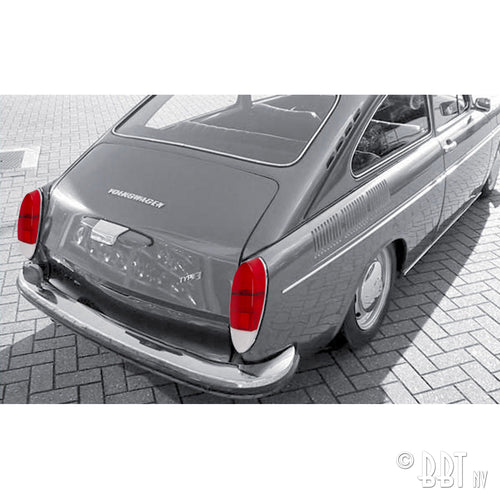 Achterlicht glas, rood USA – VW KG, Type 3 – OEM 311 945 223R – detail 2