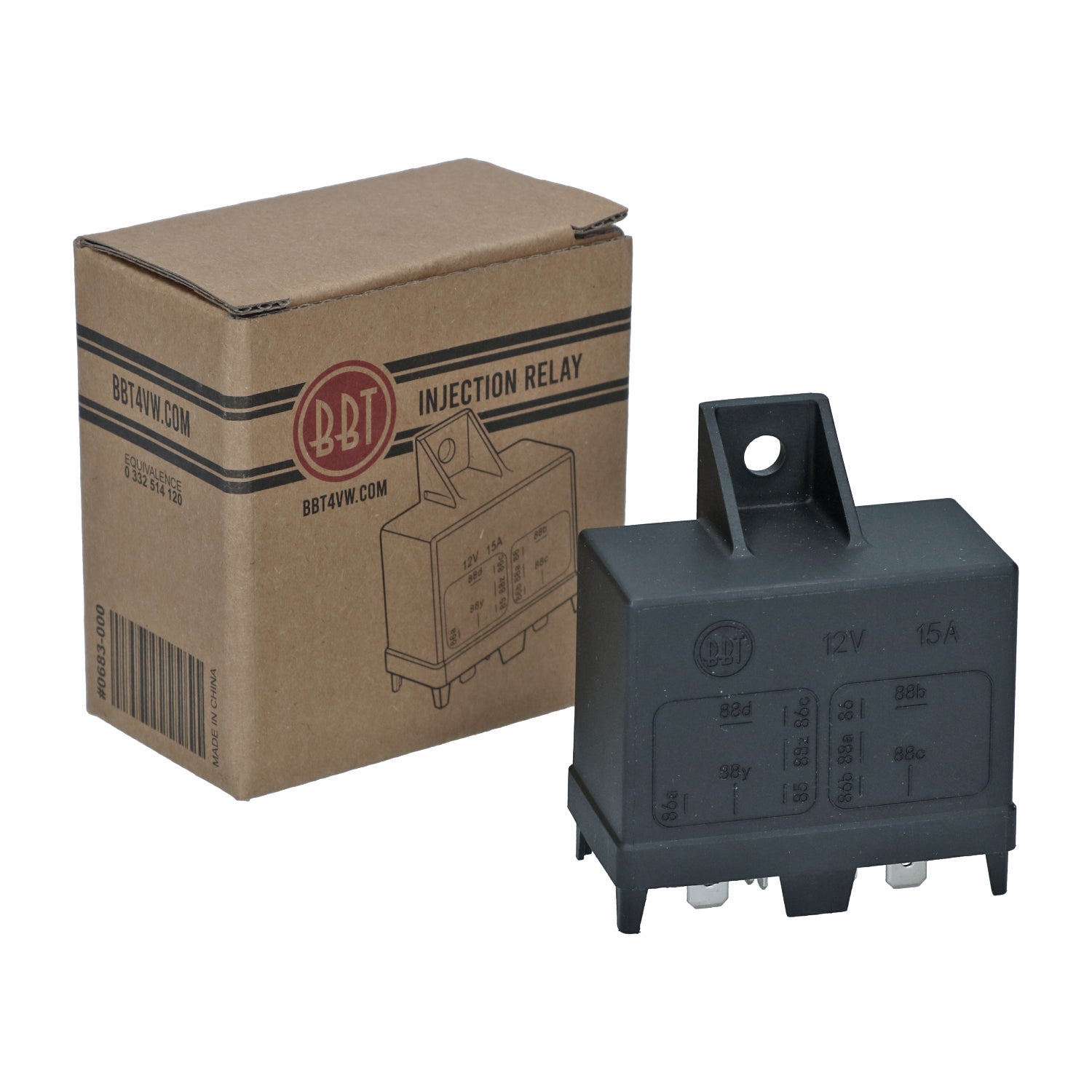 Relais injectiemotor 11 pin detail — T2, Kever