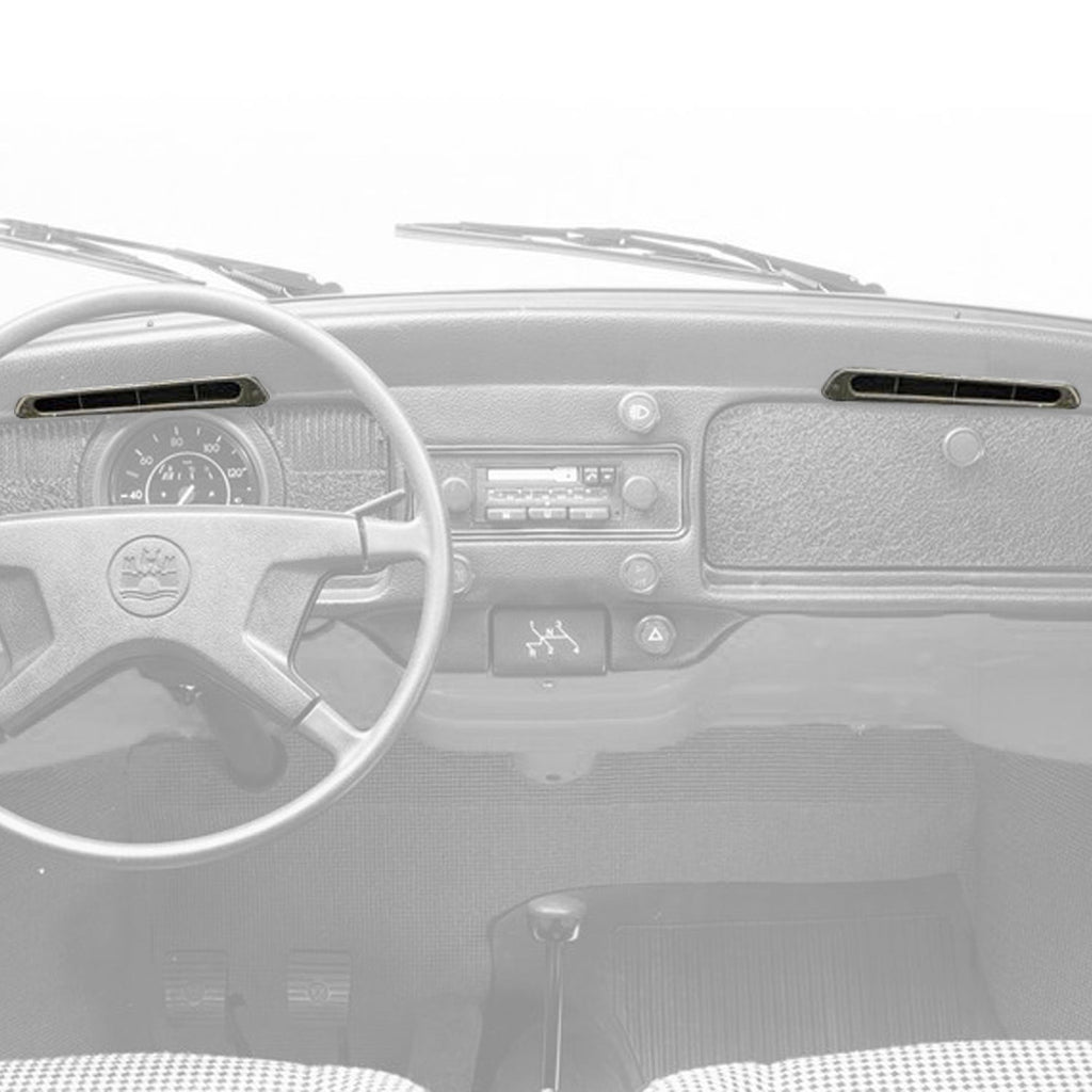 Grille dashboard, linksvoor, (bekleed dashboard) detail — Kever