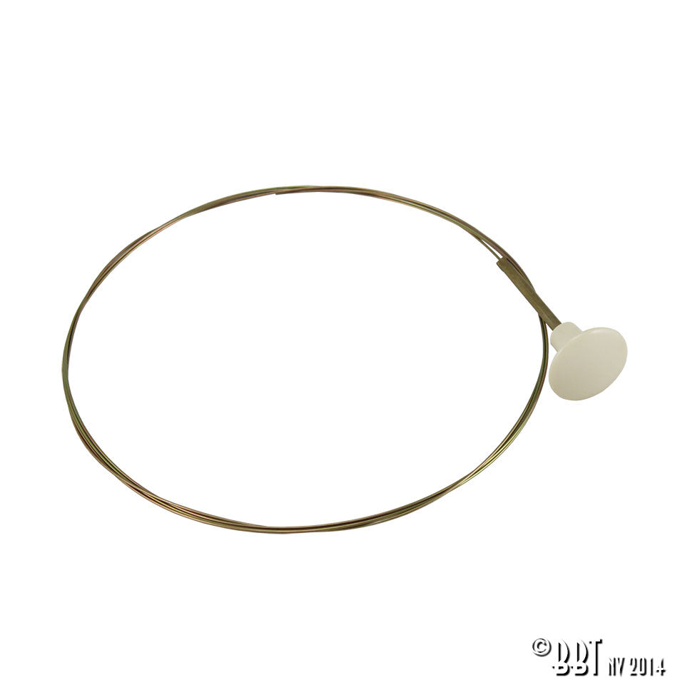 Motorklepkabel, ivoorkleurige knop voor KG — VintageDub