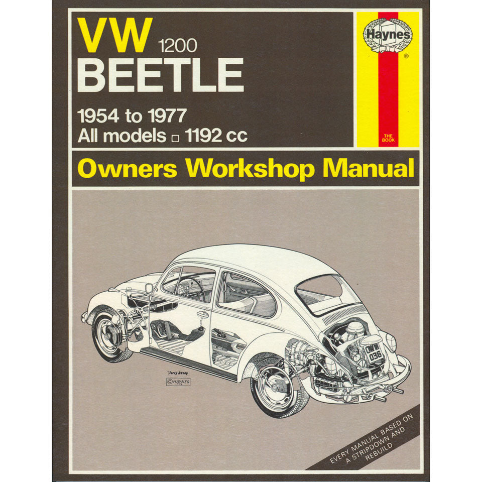 VW Kever Manual 1200, Engels, J.H. Haynes detail — Kever