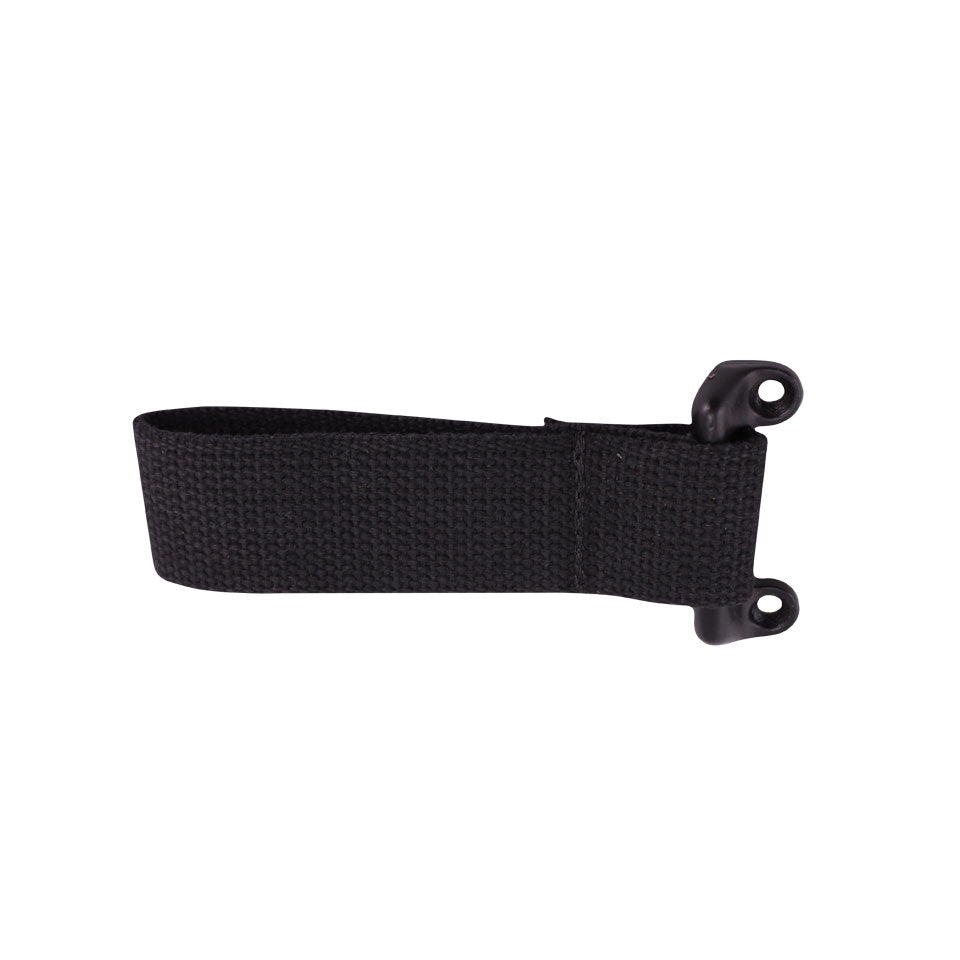 Deurstrap zijlaaddeur (143mm), met beugel, zwart detail — T1, T2