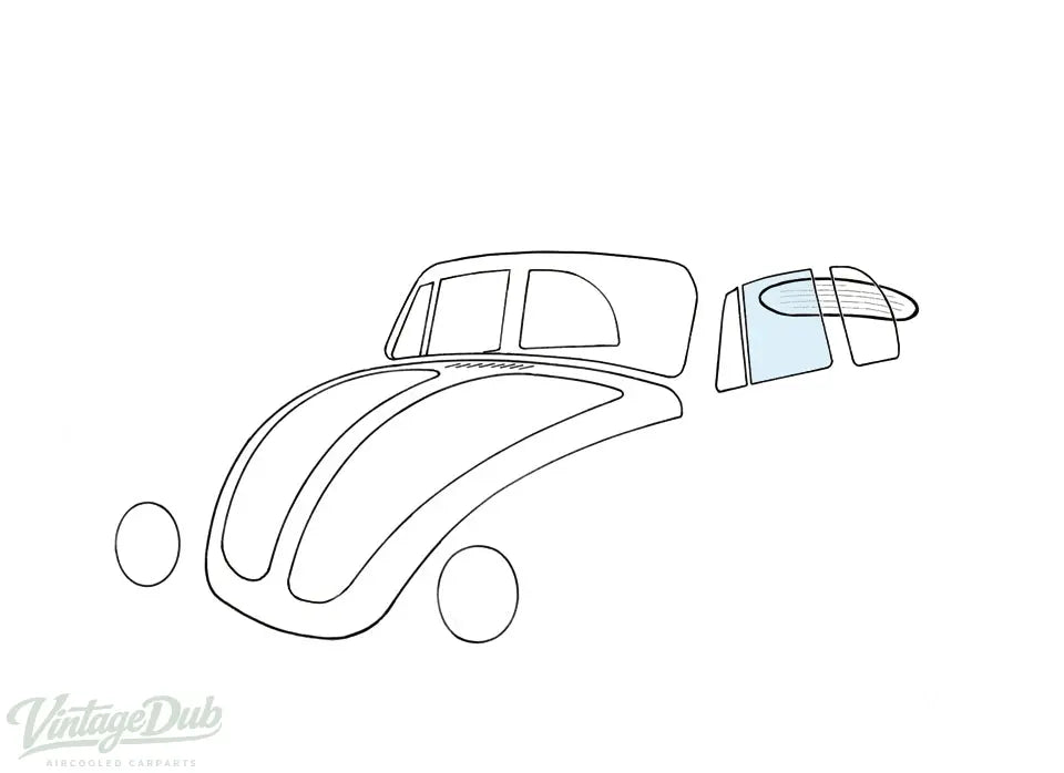 Deurruit links, Cabrio detail — Kever