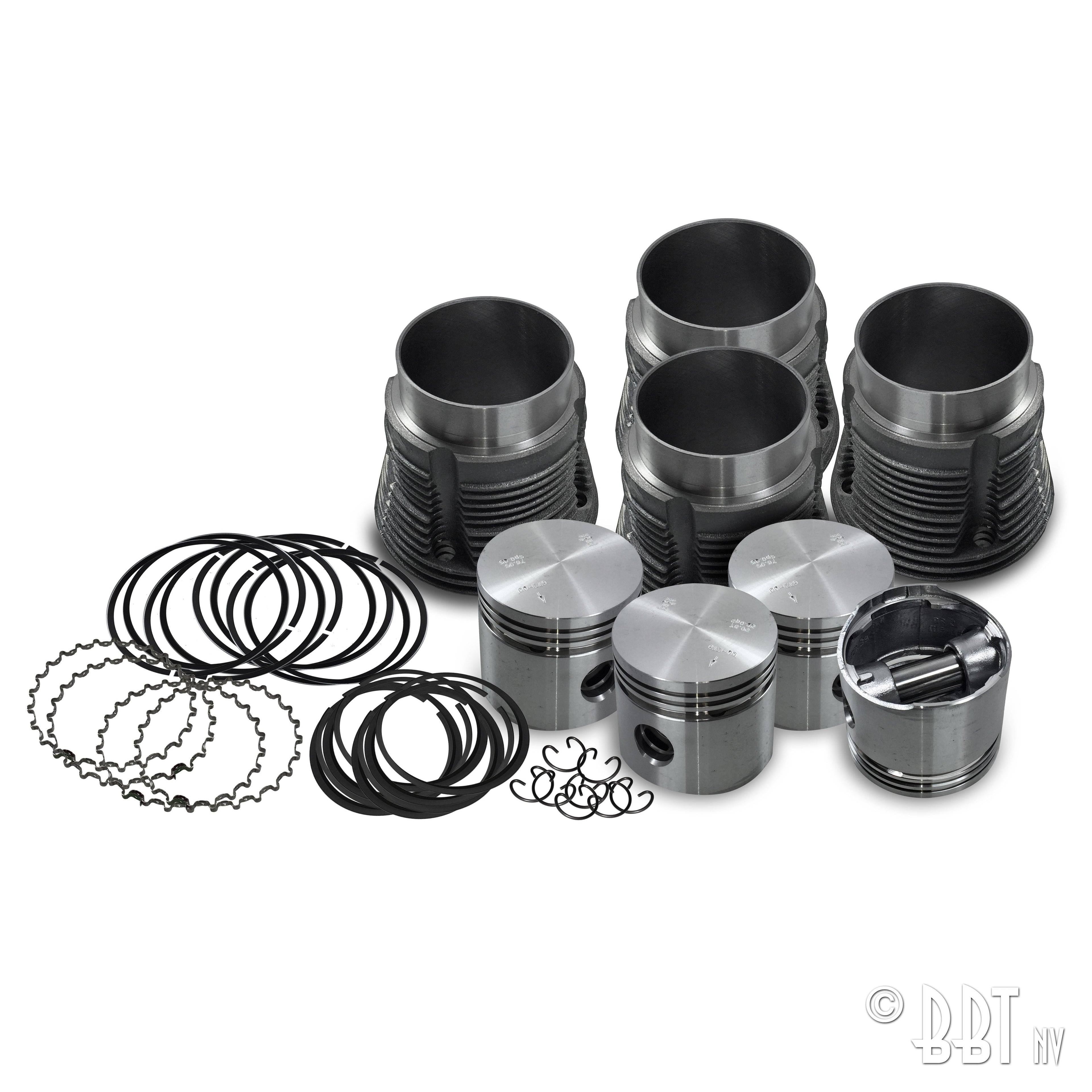 Zuiger en cilinderset 30 pk voor T1, Kever, KG — VintageDub