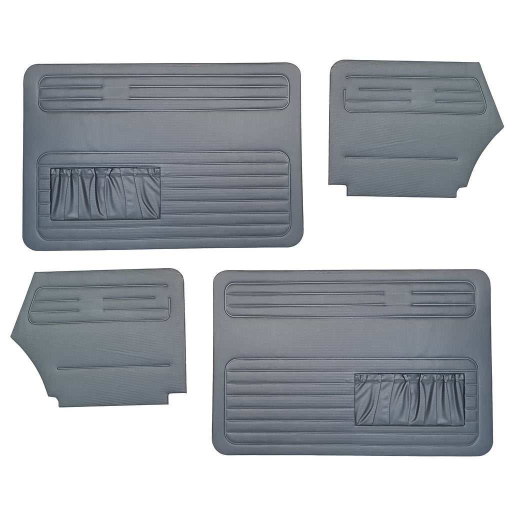 VW Käfer | Türverkleidungsset Cabrio grau 08/72-