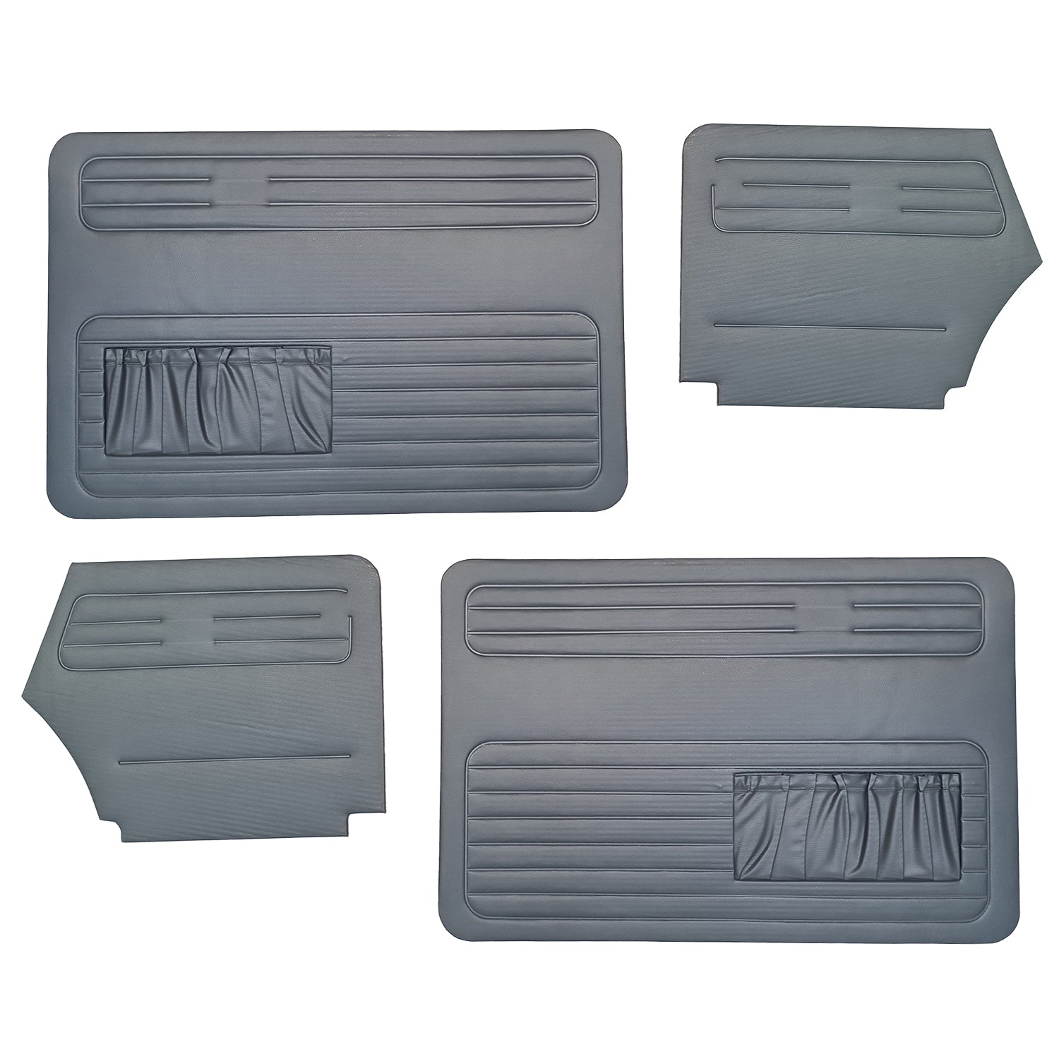 VW Käfer | Türverkleidungsset Cabrio grau 08/72-