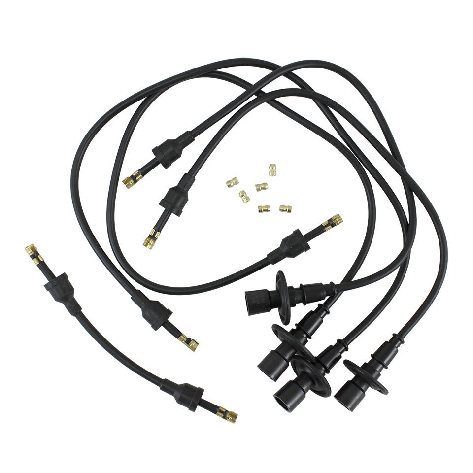 Bougiekabels zwart, Beru detail — T1, T2, Kever, KG