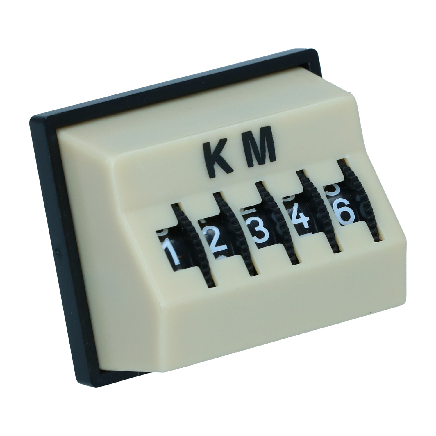 Tageskilometerzähler 'KM' universal - Elfenbein