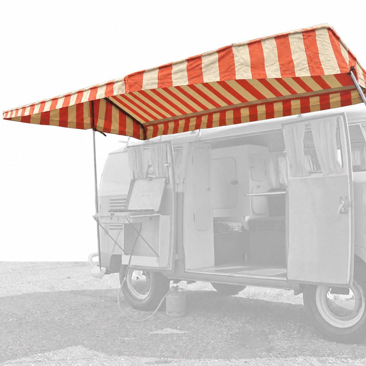 VW T1 | Westfalia Zelt Top, orange/weiss