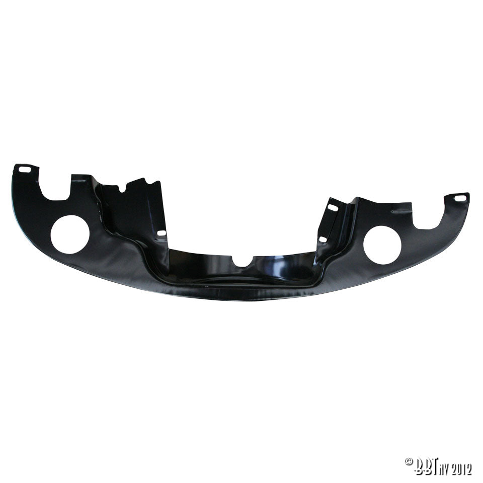 Plaat achter motor,, met verwarming / voorverwarming (zwart) voor T1, T2, Kever, KG — VintageDub