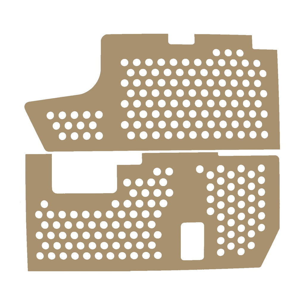 Platenset voor motorcompartiment isolatie, Type4 detail — T2
