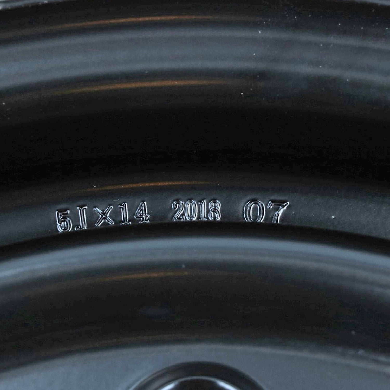 Velg standaard, Zwart, 5-gaats (5x205), 5.0 x 14", ET 47.5 detail — T1, T2