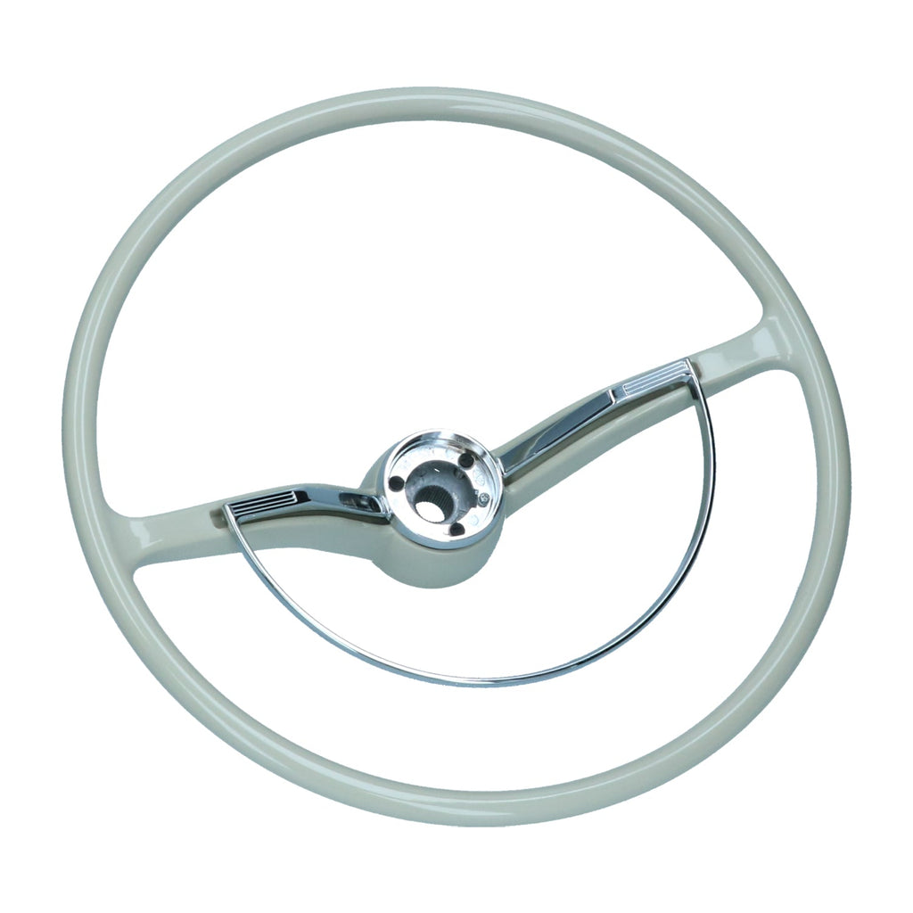 Stuur met claxonbeugel, zilver-beige voor Kever, KG — VintageDub