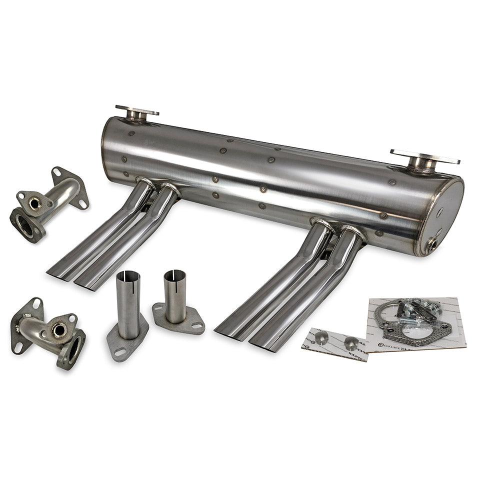 Uitlaat 'Abarth' 25/30pk, (met voorverwarming) voor T1, Kever, KG — VintageDub