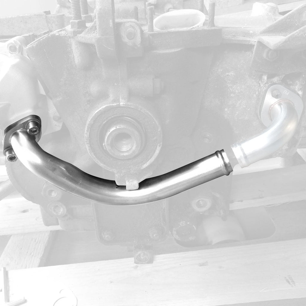 Koelvloeistofbuis op waterpomp achter poelie - Bus 19/2100cc – inox | 025 121 151 — VintageDub
