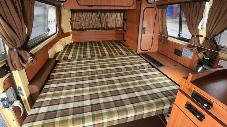 VW T2 Bus | Vorhang-Set, braun, 10-teilig, Westfalia, 08/1967-07/1979