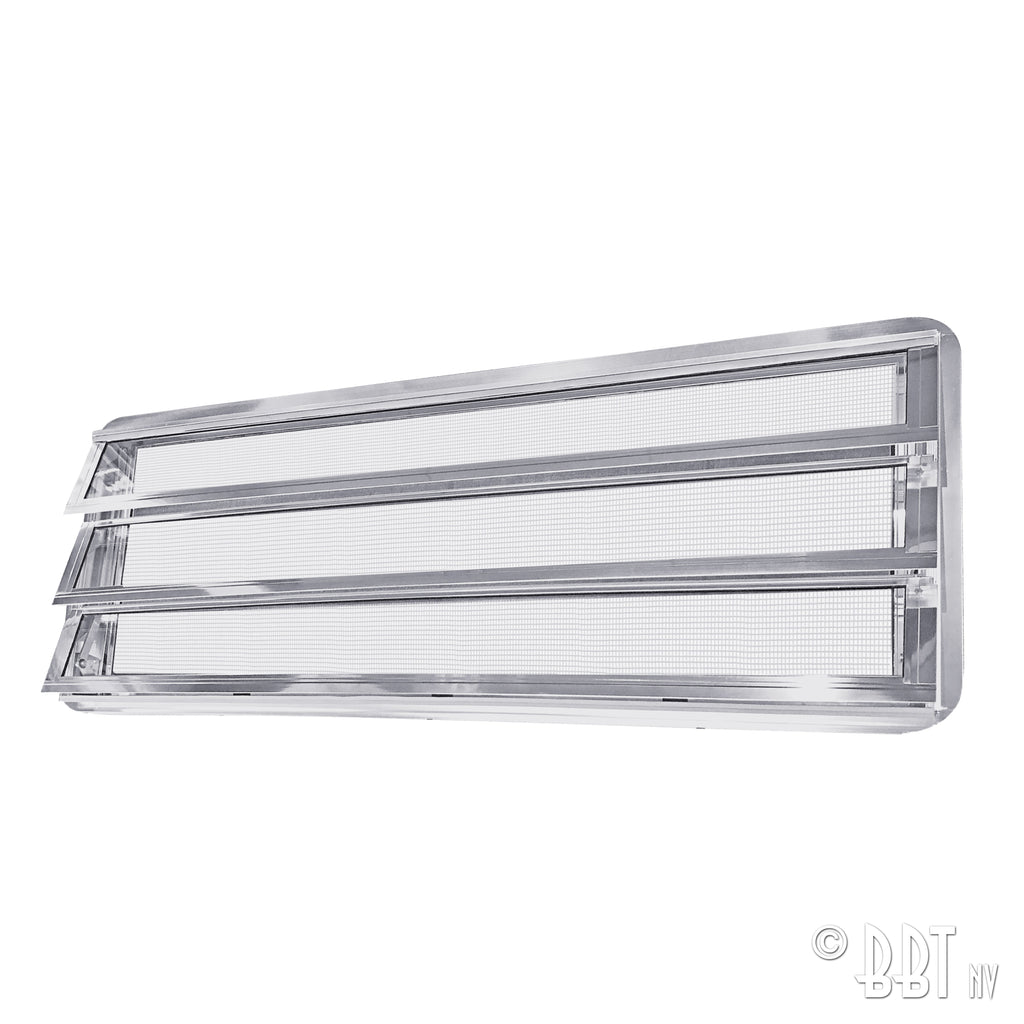 Westfalia louvre raam compleet, knop rechts voor T2 — VintageDub