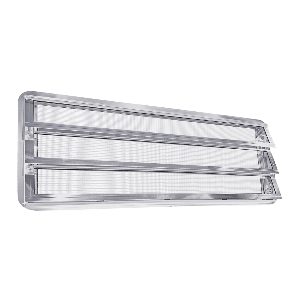 Westfalia louvre raam compleet, knop links voor T2 — VintageDub