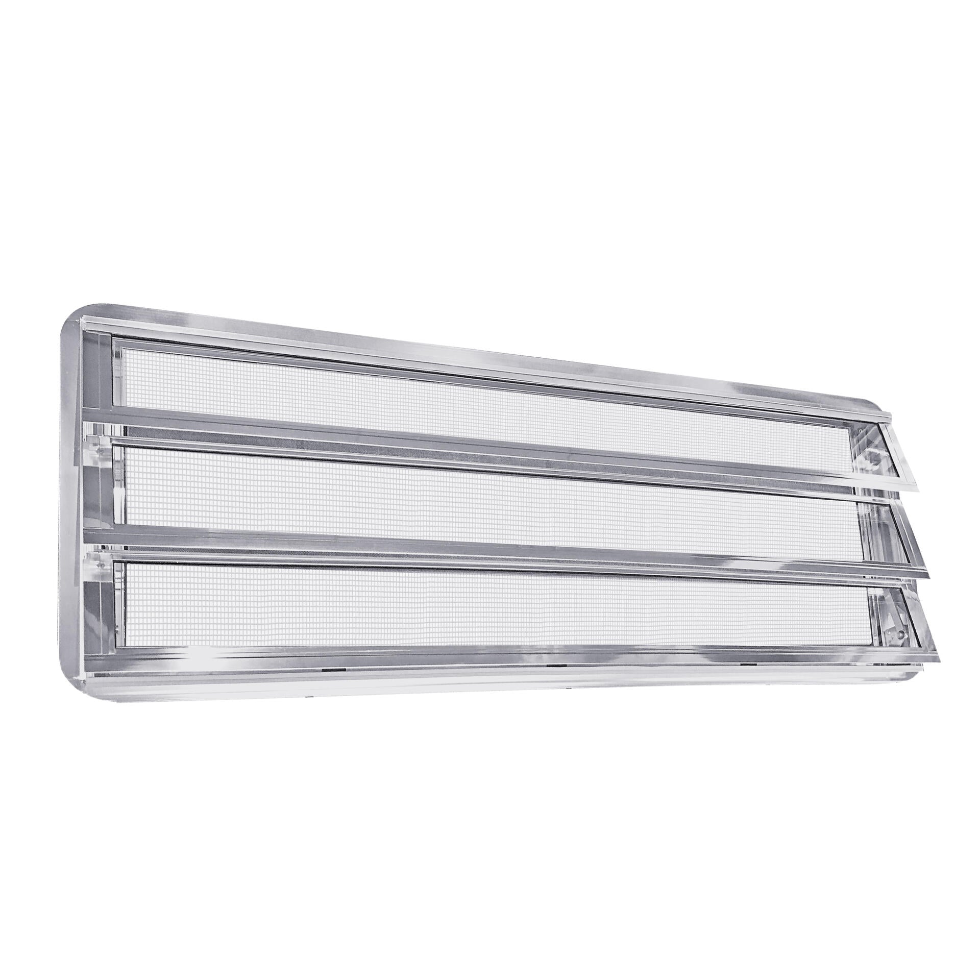 Westfalia louvre raam compleet, knop links voor T2 — VintageDub