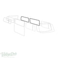 Zijruitrubber 'Deluxe' (plastic sierlijst) TQ voor T2 — VintageDub