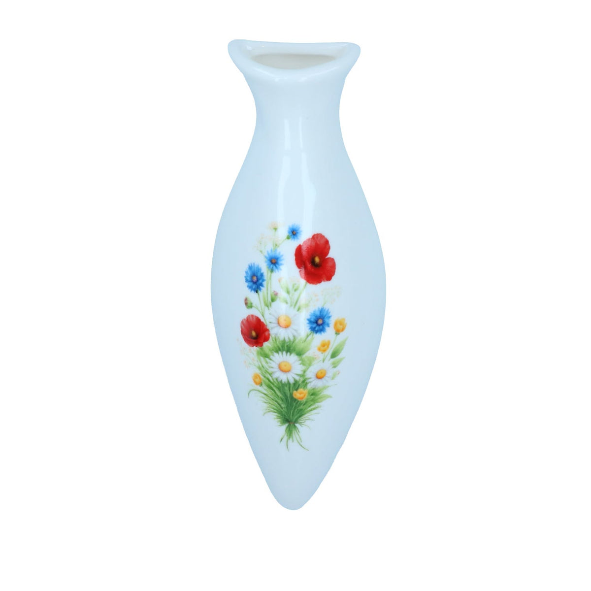Blumenvase Keramik, Buntes Blumenmuster