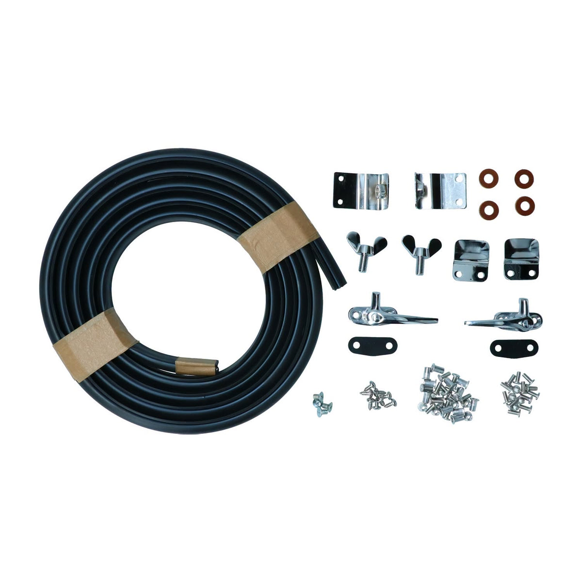 VW T1 Bus, T2 Bus | Fensterscheibe Safari, hinten, High Quality verchromt komplett | 08/63-07/79