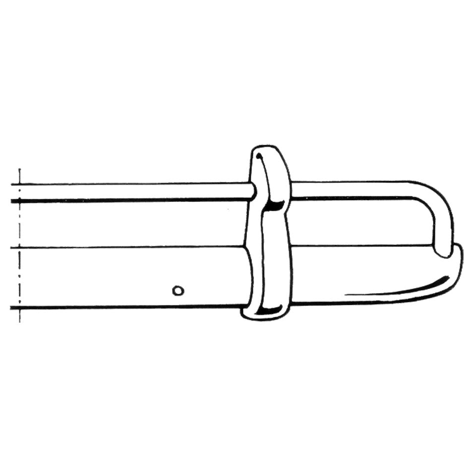 Bumper voor, export (USA), chroom, Braziliaanse kwaliteit detail — Kever