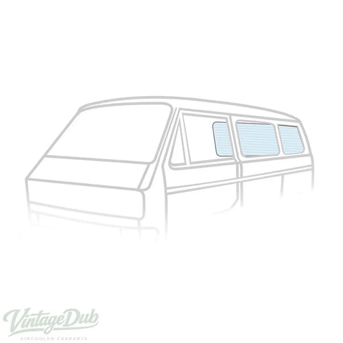Achterruit, verwarmd – VW T3 Bus – OEM 251 845 501A