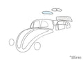 Achterruit voor Kever — VintageDub
