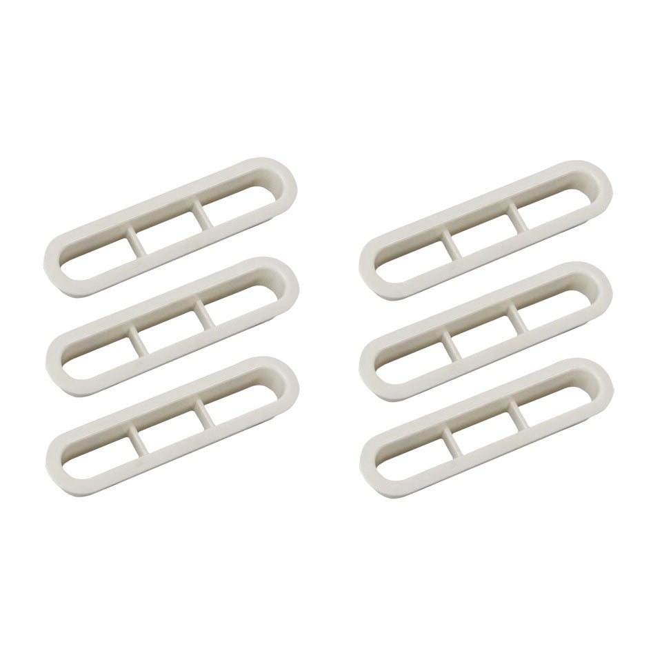 Ventilatiegrilles hemel achteraan, wit detail — Kever
