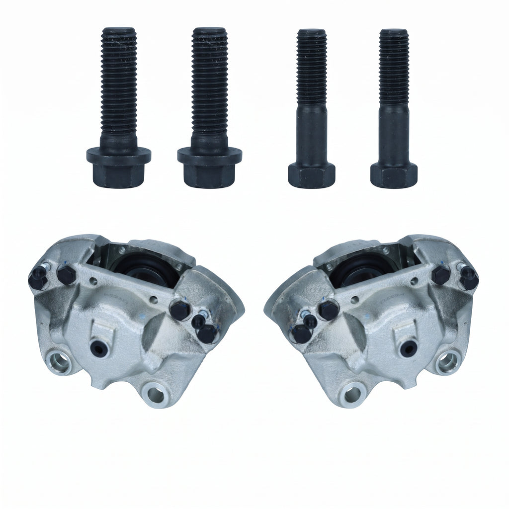 Bremssattel-Set links + rechts mit Montageschrauben | VW T2 Bus 08/72-07/79 | 211 615 107A + 211 615 108A