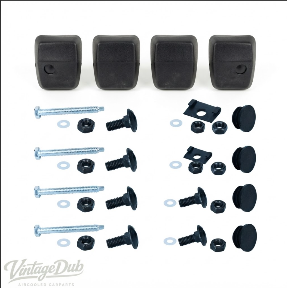 Stoßstangenecken Set 4 Stück mit Montagesätzen | VW T3 Bus 08/79-07/92 | 251 807 123A + 251 807 124A + 251 898 065
