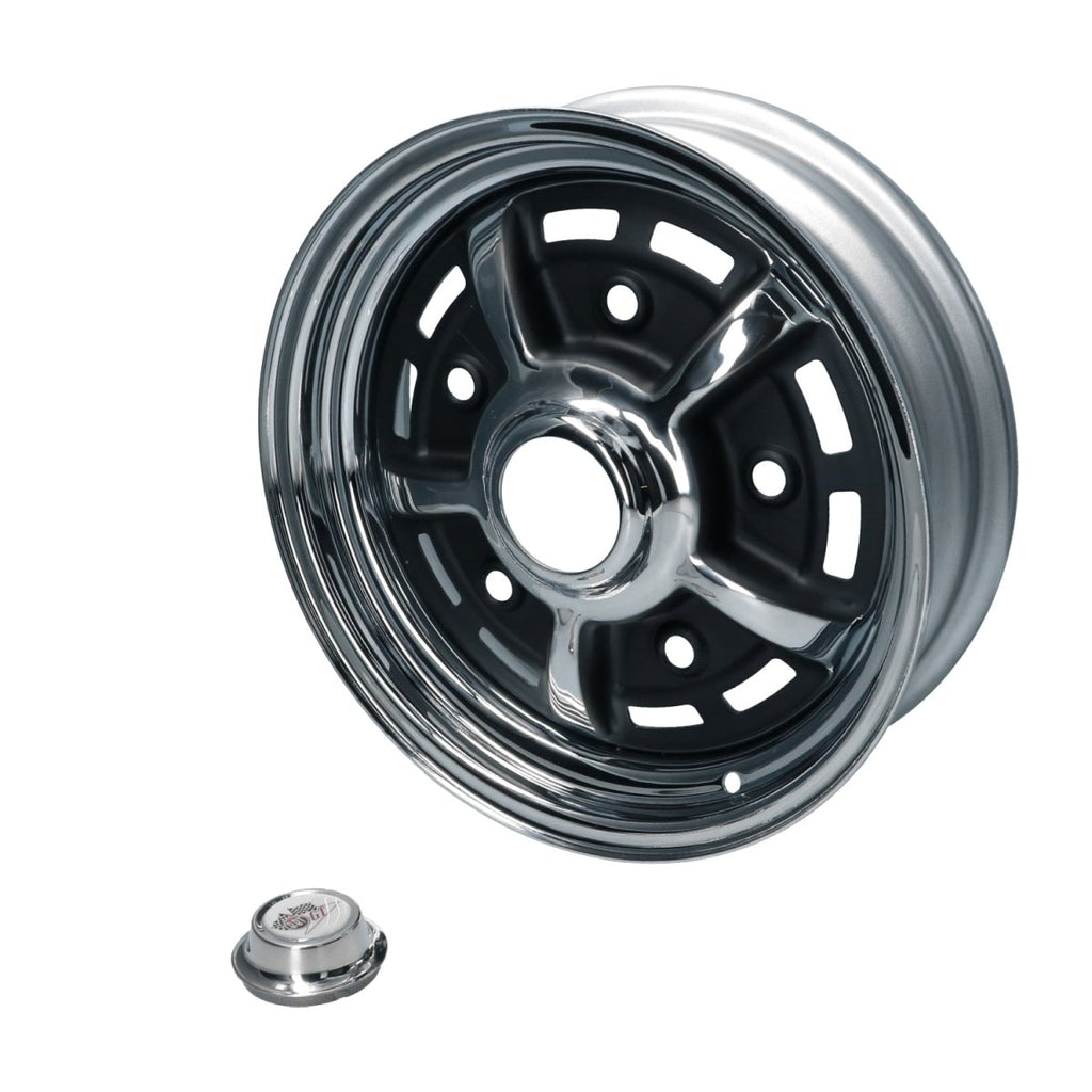 VW Käfer / T2a / Typ 3 | Felge BBT Sprintstar 5,5 x 15 ET10 5x205, Chrom/Schwarz