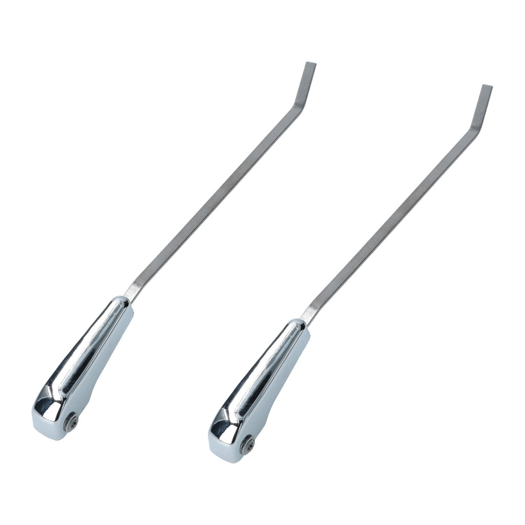Ruitenwisserarmen set links + rechts, chroom – VW Kever – OEM 111 955 407B