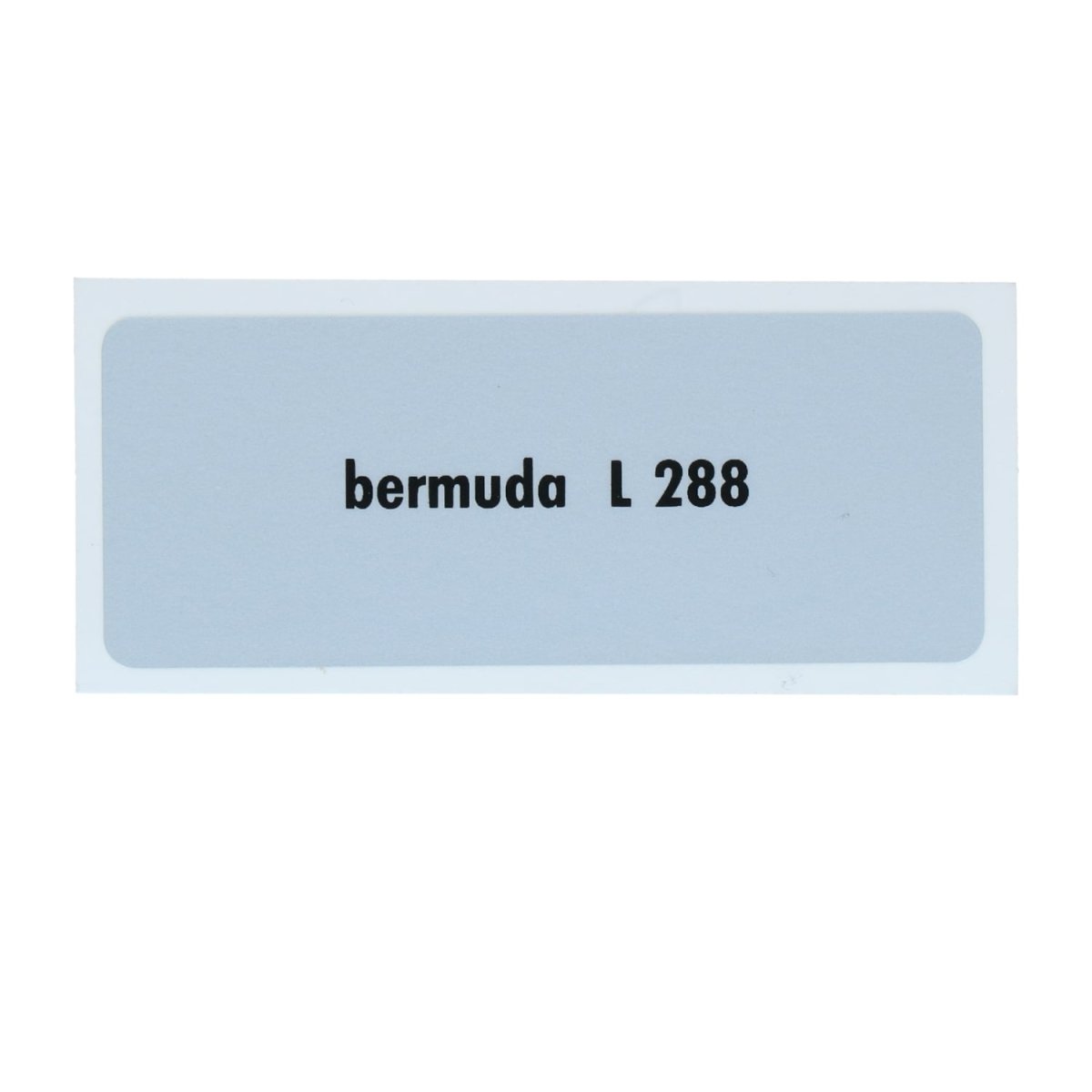 Kleurcode sticker L288 - bermuda – VW T1 Bus, T2 Bus, Kever, KG, T3 Bus, Type 3, Type 181