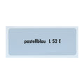 Kleurcode sticker L52E - pastellblau – VW T1 Bus, T2 Bus, Kever, KG, T3 Bus, Type 3, Type 181