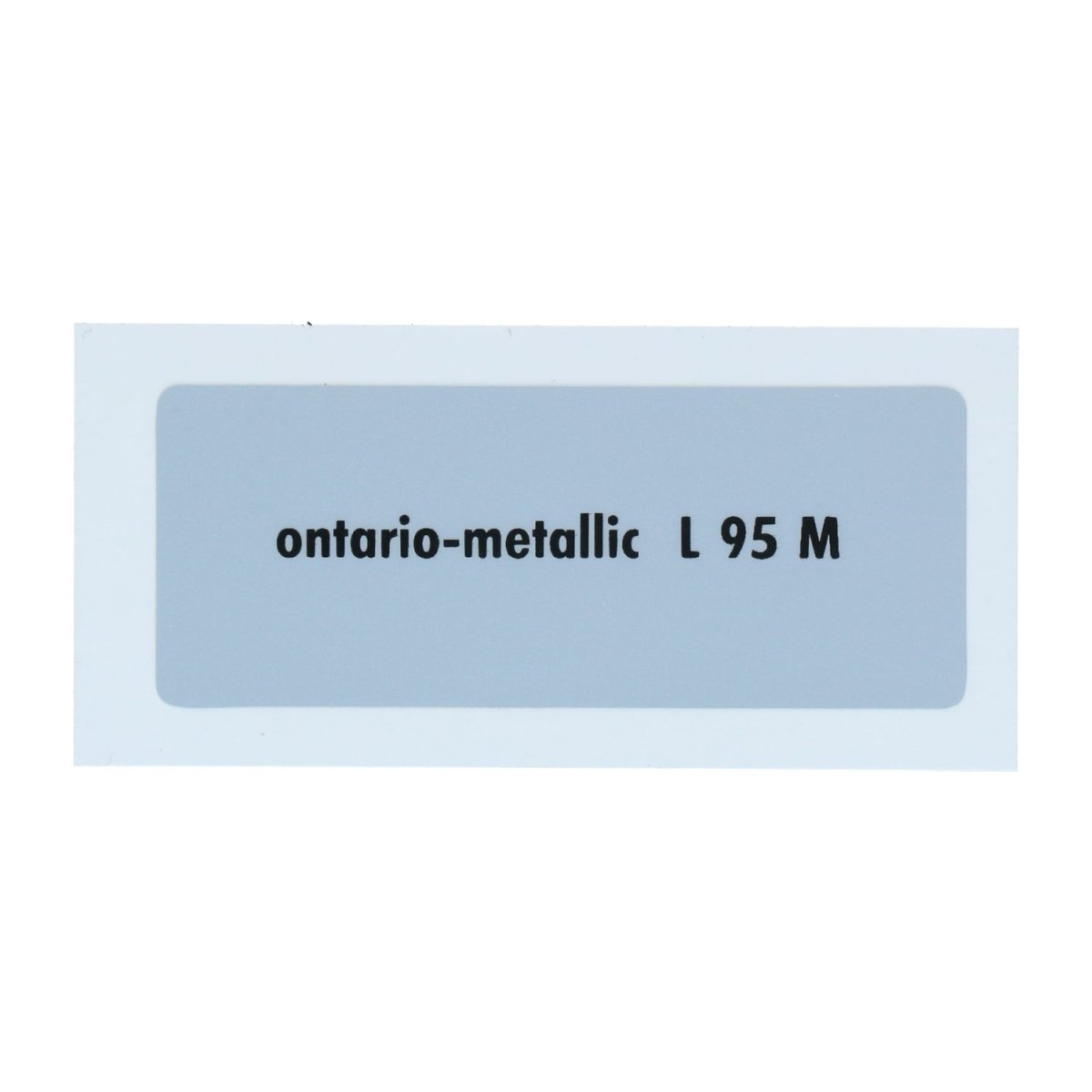 Kleurcode sticker L95M - ontariometallic voor VW T1 Bus, T2 Bus, Kever en Karmann Ghia - VintageDub
