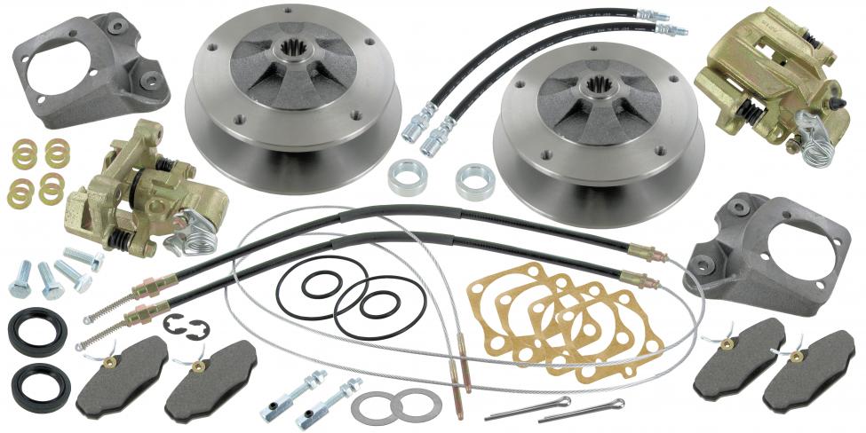 VW Kever / Karmann Ghia | Schijfremmen set achterzijde (5 x 205 mm)