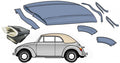 Cabriolet kap isolatie set