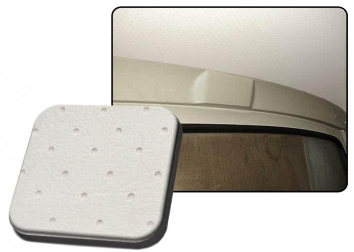 VW T1 Bus, T2 Bus | TMI Hemel geperforeerd vinyl, gebroken wit | Bus 08/64 - 07/74 Dubbelcabine (4 baleinen)