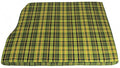 VW T2 Bus | Motorruimte matras hoes, 1210 mm breed, geruit groen/geel, 08/67-07/79