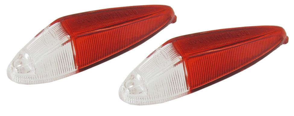 VW Typ 3 | Hella Parklichtglas klar/rot (pro Paar) | Typ 3 | 311949109