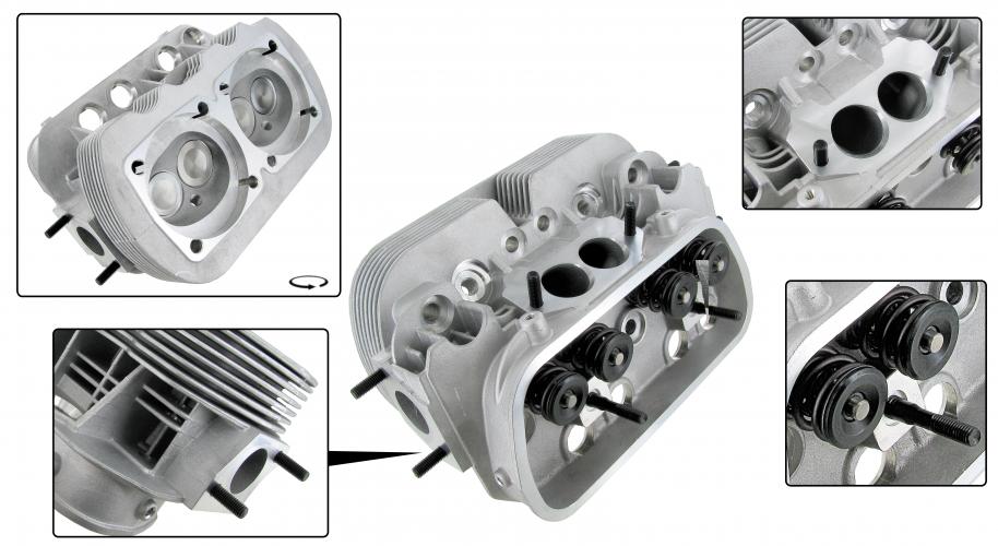 Karmann Ghia / VW T3 Bus / VW T2 Bus / VW Kübel / VW Kever / VW Type 3 | EMPI GTV-2 big bore cilinderkop
