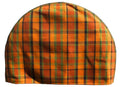 VW T2 Bus | Reservewielhoes, geruit oranje/geel/groen, 08/67-07/79